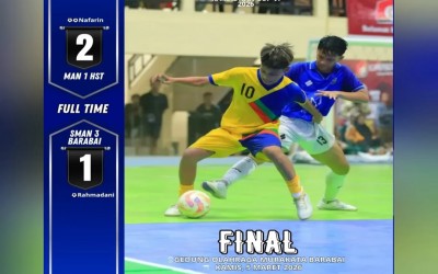 MAN 1 HST Juara Ramadhan Cup VI 2026, Taufiq Raih Best Player.