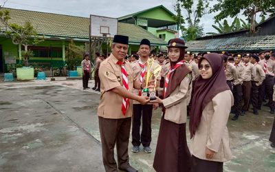 Kontingen MAN 1 HST Bawa Pulang Tiga Buah Piala Pada Raimuna Cabang XII Kwartir Cabang Hulu Sungai Tengha