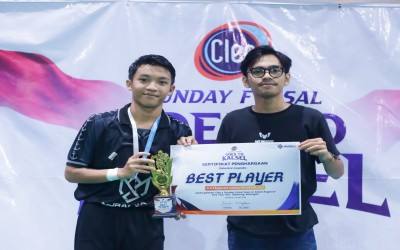 M. Taufiq Dinobatkan sebagai Pemain Terbaik Sunday Futsal Goes To School 2026