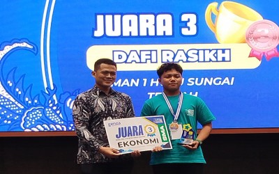 Membanggakan, Peserta Didik MAN 1 HST Raih Juara 3 Nasional G-Olympiad #3