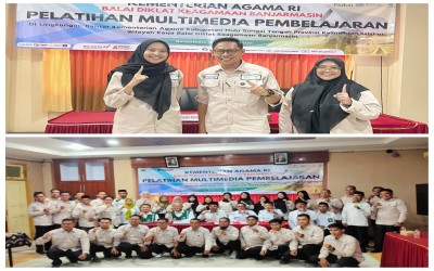Tingkatkan Kompetensi Digital, Tiga Pendidik MAN 1 HST Ikuti Pelatihan Multimedia Pembelajaran